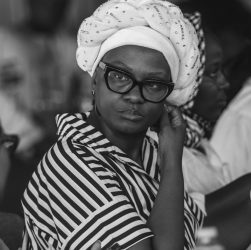 South African woman in monochrome